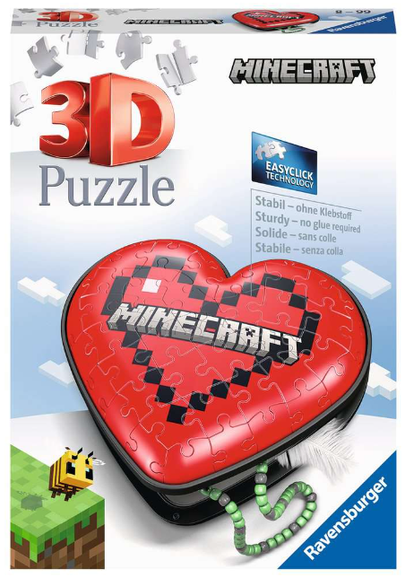 Minecraft Heart 3D Puzzle